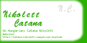 nikolett catana business card